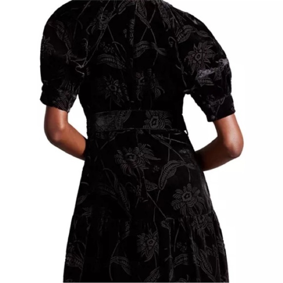 NWT Ted Baker Tilliiy Belted Velvet Dress | Size 2 - Picture 3 of 7